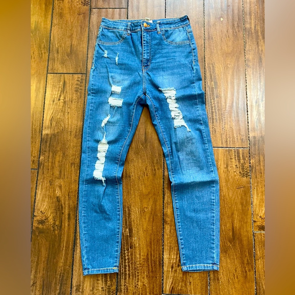 Forever 21 High Rise Denim Jeggings (Very Stretchy)